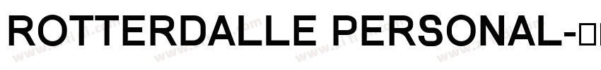 Rotterdalle Personal字体转换